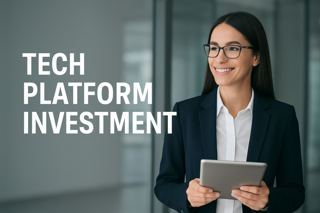 Tech platform investment strategy for business growth